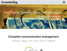 Tablet Screenshot of dhmarketing.com